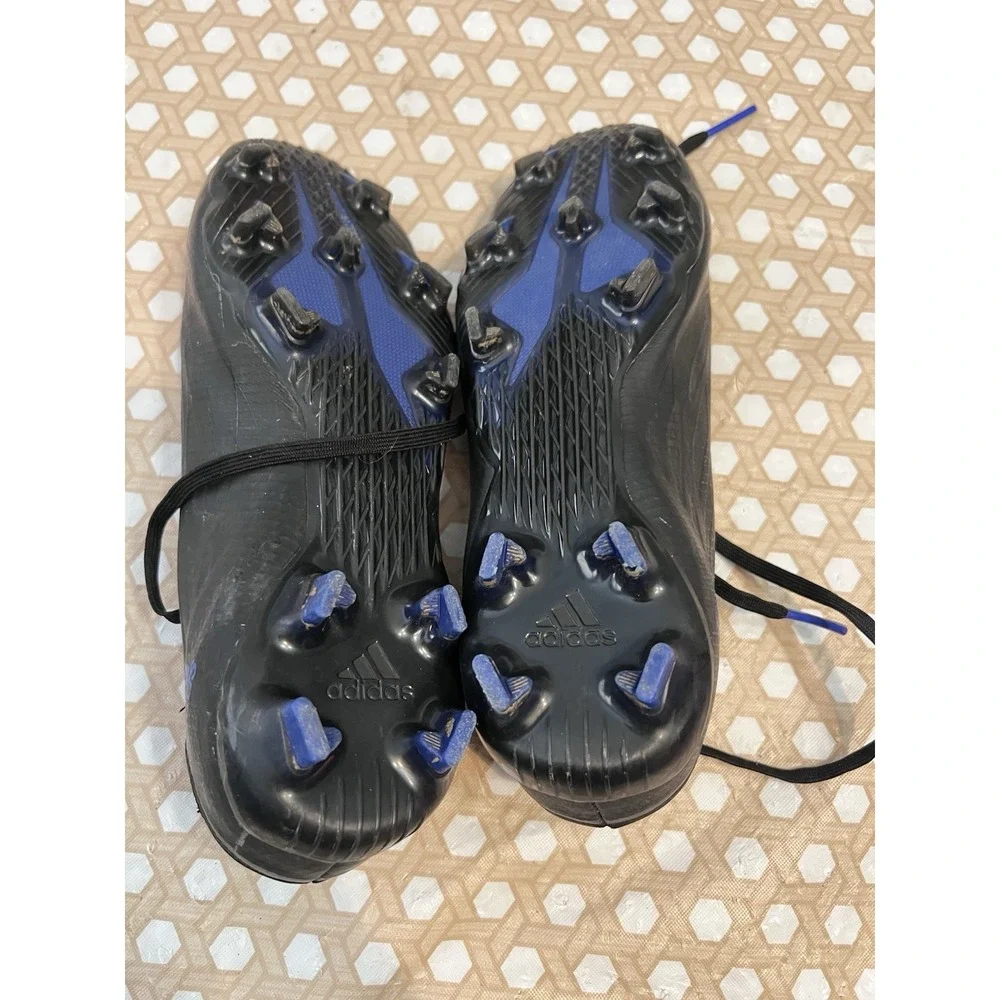 Adidas Soccer‎ Cleats Size 5 Black Blue